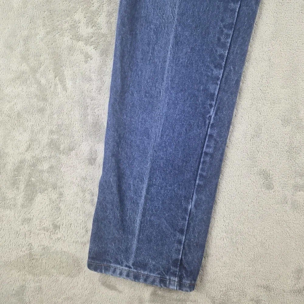 Vintage Wrangler Jeans Mens 32x34 Blue Denim 100% Cotton Western Cowboy Made USA